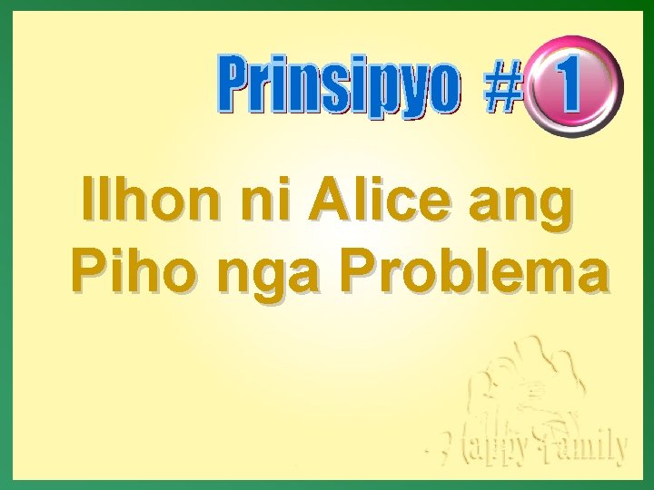 Ilhon ni Alice ang Piho nga Problema 