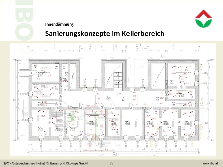 Innendämmung Sanierungskonzepte im Kellerbereich 28 