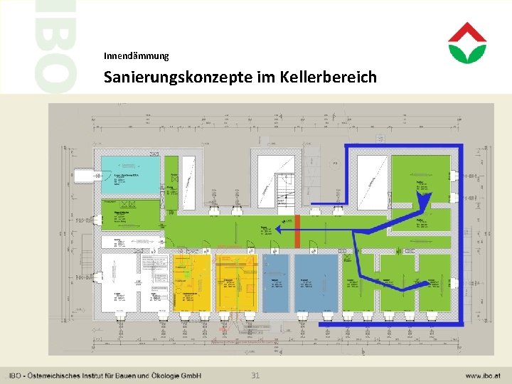 Innendämmung Sanierungskonzepte im Kellerbereich 31 