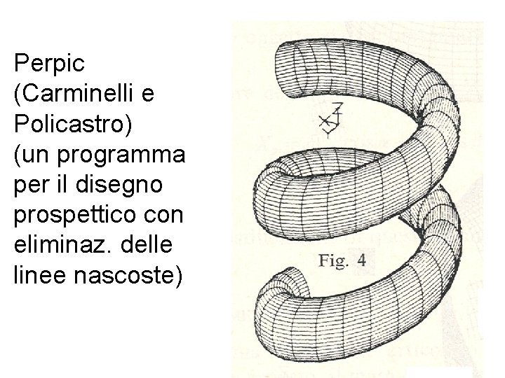 Perpic (Carminelli e Policastro) (un programma per il disegno prospettico con eliminaz. delle linee