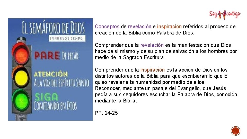 Conceptos de revelación e inspiración referidos al proceso de creación de la Biblia como