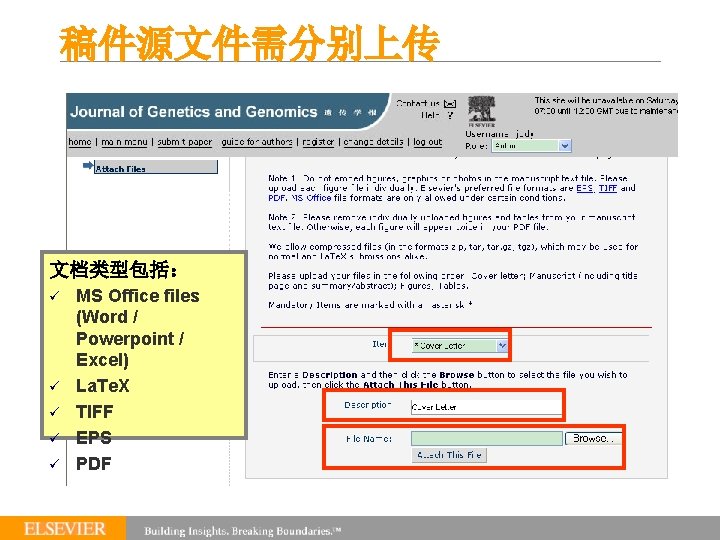 稿件源文件需分别上传 文档类型包括： ü ü ü MS Office files (Word / Powerpoint / Excel) La.