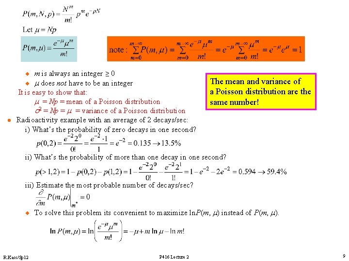 m is always an integer ≥ 0 u does not have to be an