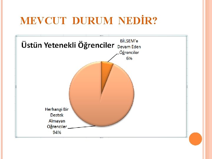 MEVCUT DURUM NEDİR? 