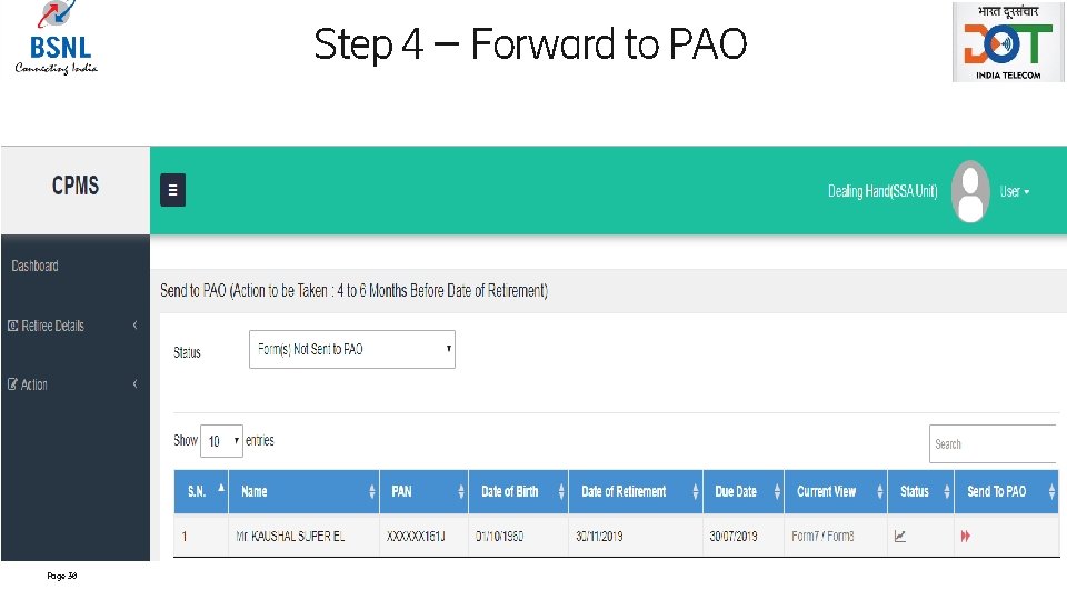 Step 4 – Forward to PAO Page 30 