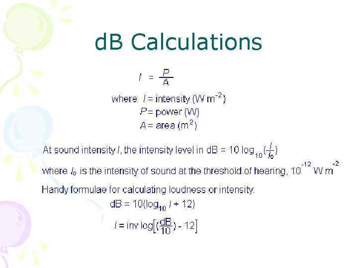 d. B Calculations 