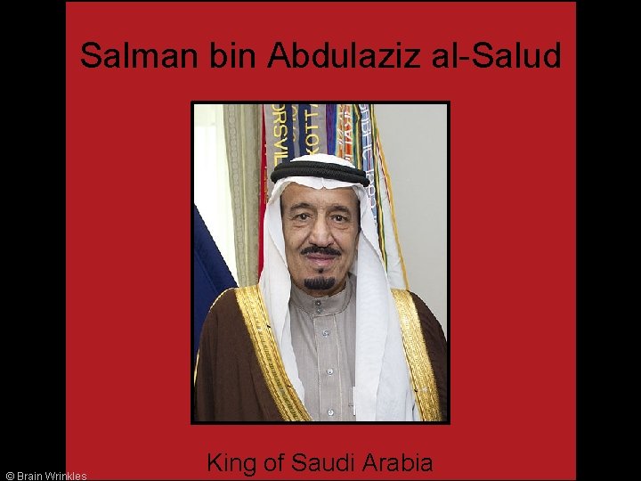 Salman bin Abdulaziz al-Salud © Brain Wrinkles King of Saudi Arabia 