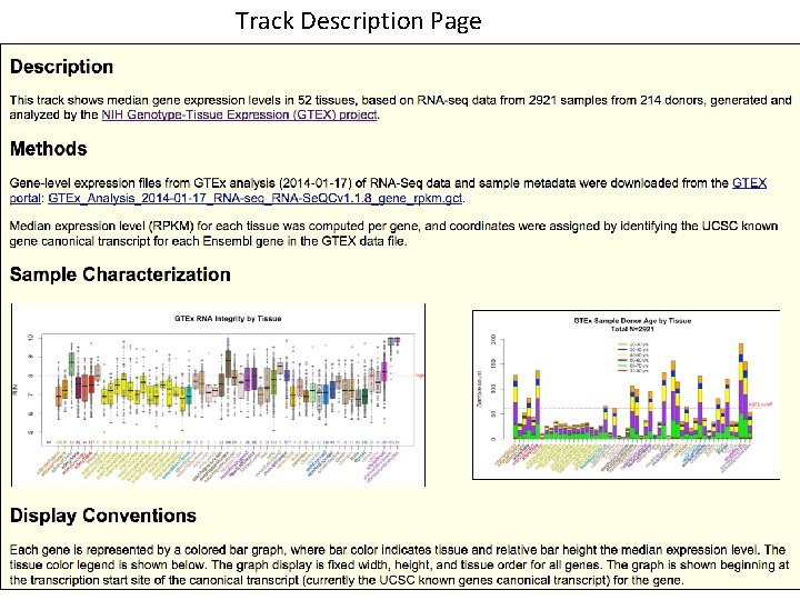 Track Description Page Track description 