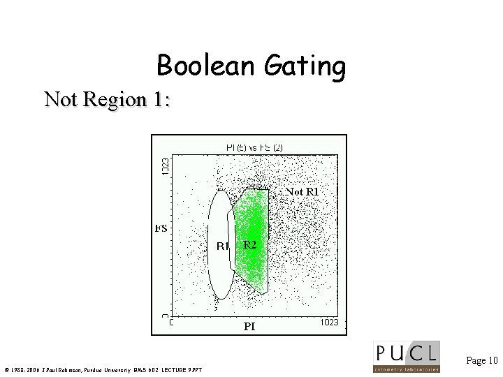 Boolean Gating Not Region 1: Page 10 © 1988 -2006 J. Paul Robinson, Purdue