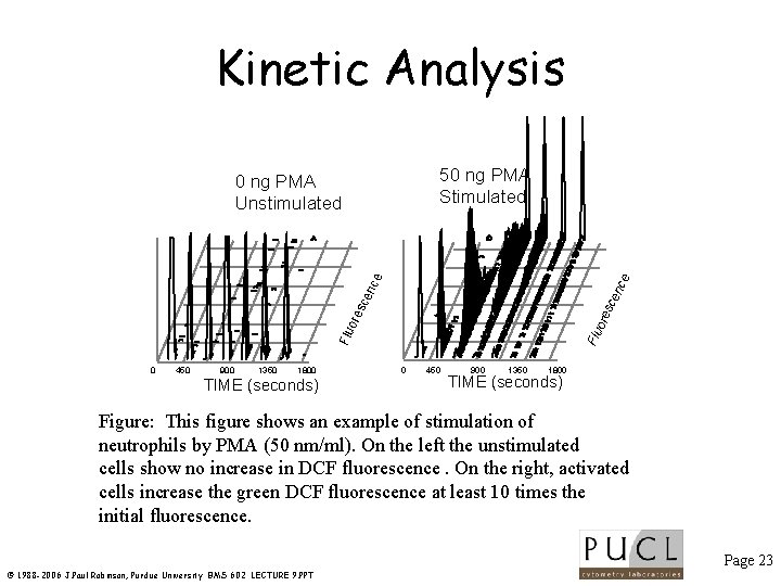 Kinetic Analysis 50 ng PMA Stimulated 0 450 900 1350 1800 TIME (seconds) Flu