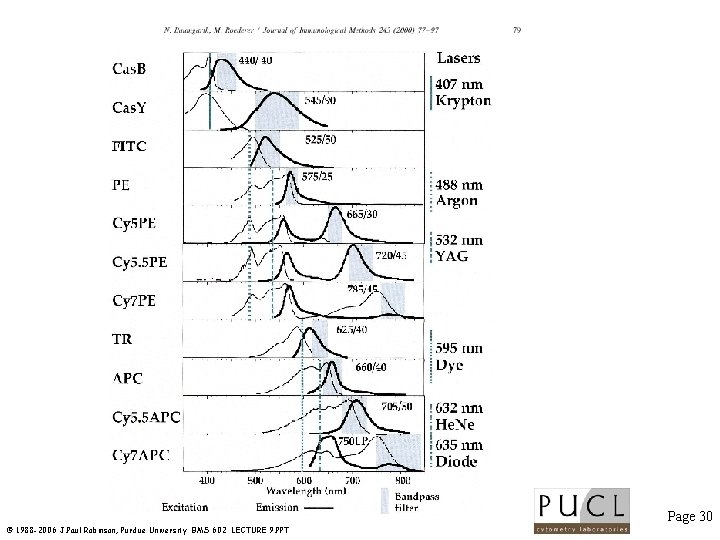 Page 30 © 1988 -2006 J. Paul Robinson, Purdue University BMS 602 LECTURE 9.