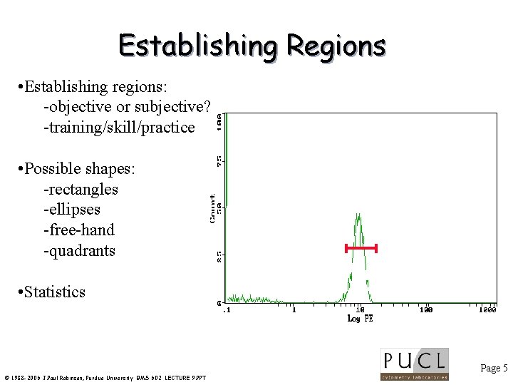 Establishing Regions • Establishing regions: -objective or subjective? -training/skill/practice • Possible shapes: -rectangles -ellipses