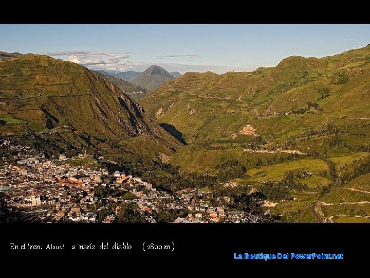 En el tren: Alausí a naríz del diablo ( 2800 m ) La Boutique