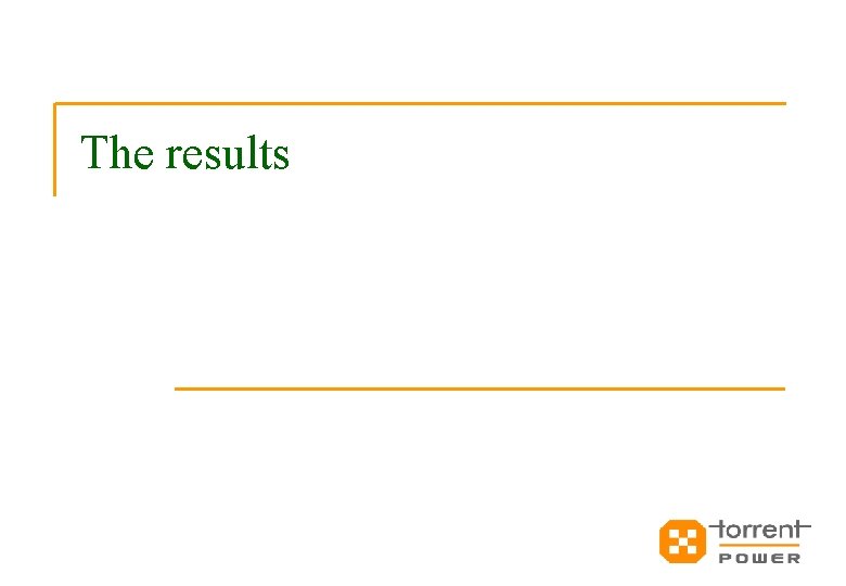 The results 