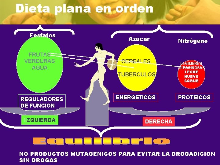Dieta plana en orden Fosfatos FRUTAS VERDURAS AGUA Azucar CEREALES TUBERCULOS REGULADORES DE FUNCION