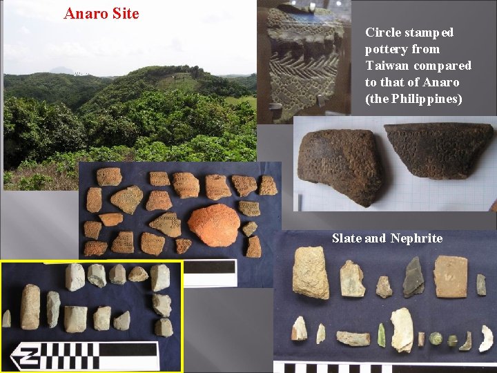 Anaro Site Circle stamped pottery from Taiwan compared to that of Anaro (the Philippines)