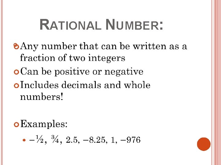 RATIONAL NUMBER: 