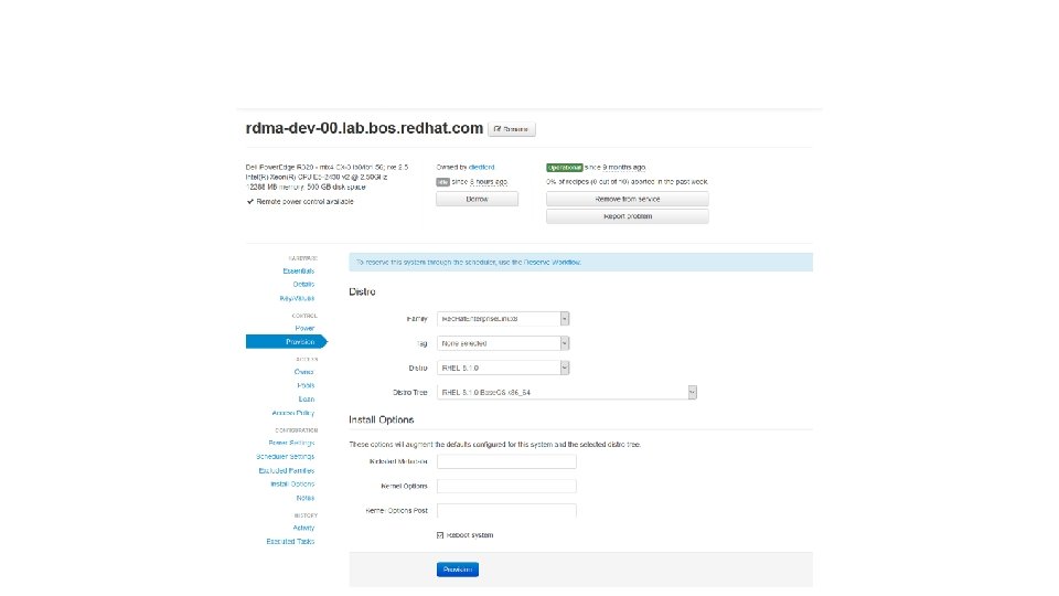 BEAKER WEB INTERFACE – PROVISIONING 