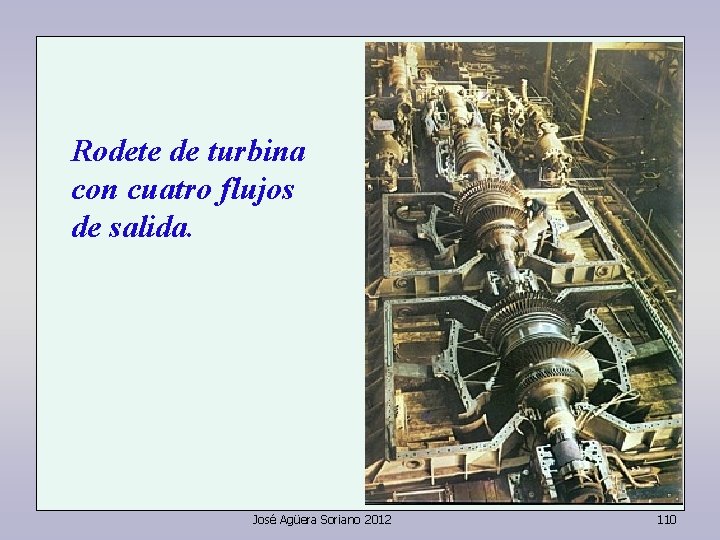 Rodete de turbina con cuatro flujos de salida. José Agüera Soriano 2012 110 