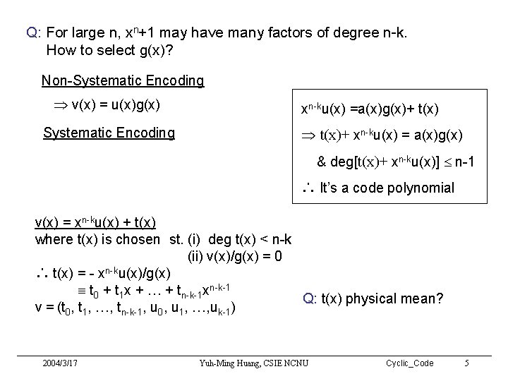 Q: For large n, xn+1 may have many factors of degree n-k. How to