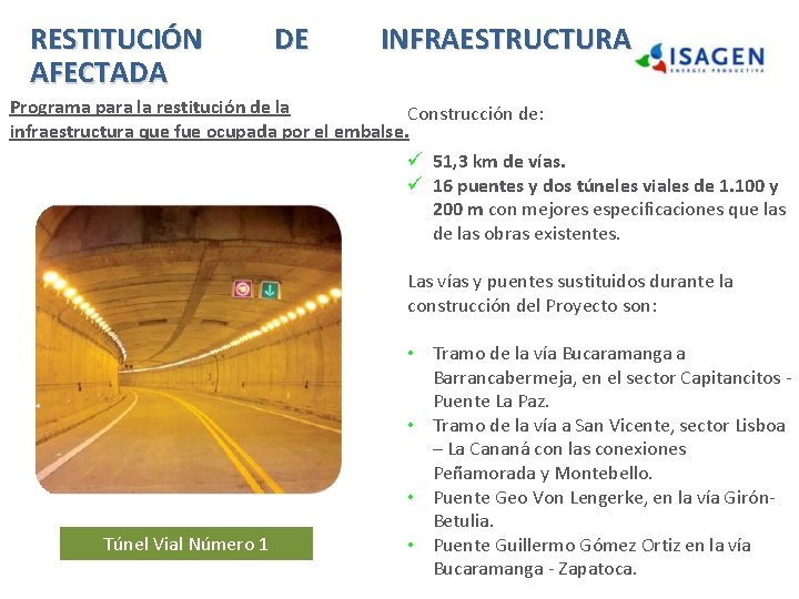 RESTITUCIÓN AFECTADA DE INFRAESTRUCTURA Programa para la restitución de la Construcción de: infraestructura que RESTITUCIÓN AFECTADA DE INFRAESTRUCTURA Programa para la restitución de la Construcción de: infraestructura que
