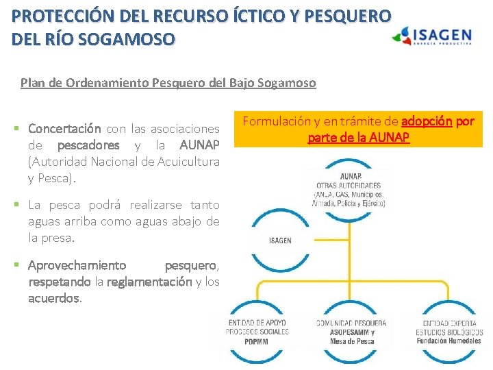 PROTECCIÓN DEL RECURSO ÍCTICO Y PESQUERO DEL RÍO SOGAMOSO Plan de Ordenamiento Pesquero del PROTECCIÓN DEL RECURSO ÍCTICO Y PESQUERO DEL RÍO SOGAMOSO Plan de Ordenamiento Pesquero del