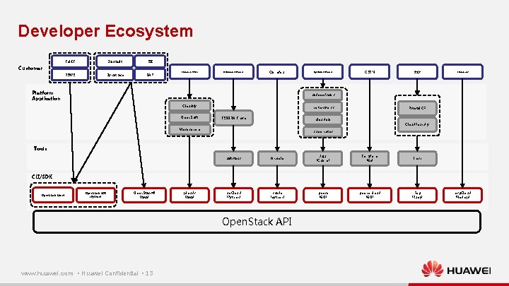 Developer Ecosystem Tel-IT Dassault ESI REWE Dynatrace SAP Customers Paa. S Database Customer Carrefour