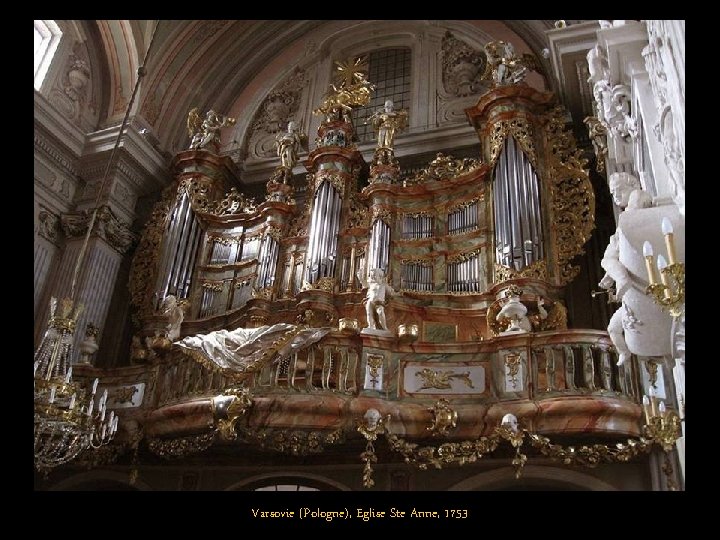 Varsovie (Pologne), Eglise Ste Anne, 1753 