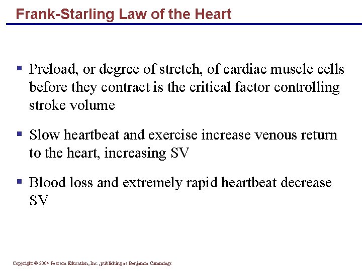 Frank-Starling Law of the Heart § Preload, or degree of stretch, of cardiac muscle