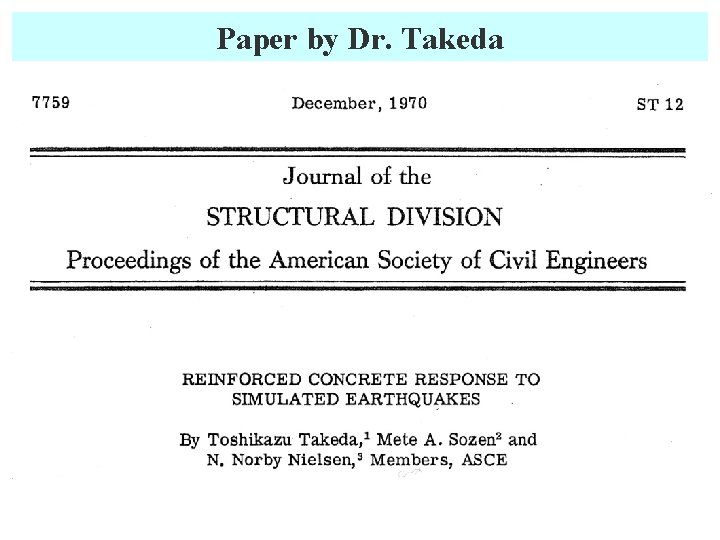 Paper by Dr. Takeda 