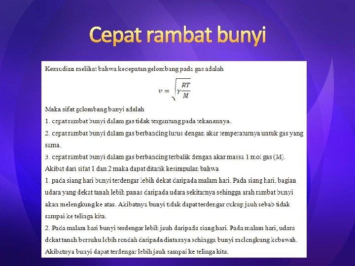 Cepat rambat bunyi 