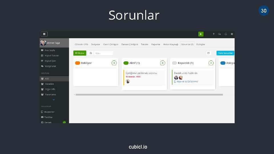 Sorunlar cubicl. io 30 