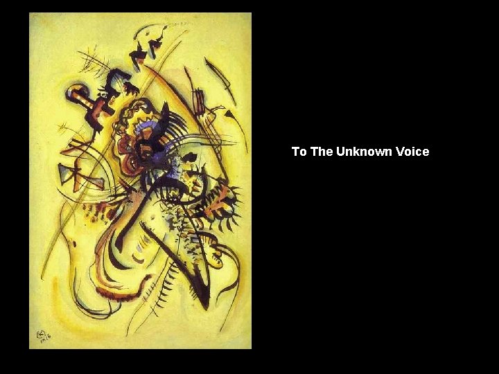To The Unknown Voice 