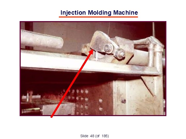 Injection Molding Machine 3 - Mechanical Blocking Mechanism Prevents the dies from closing Slide