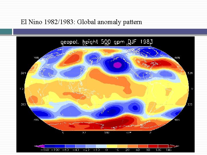 El Nino 1982/1983: Global anomaly pattern 