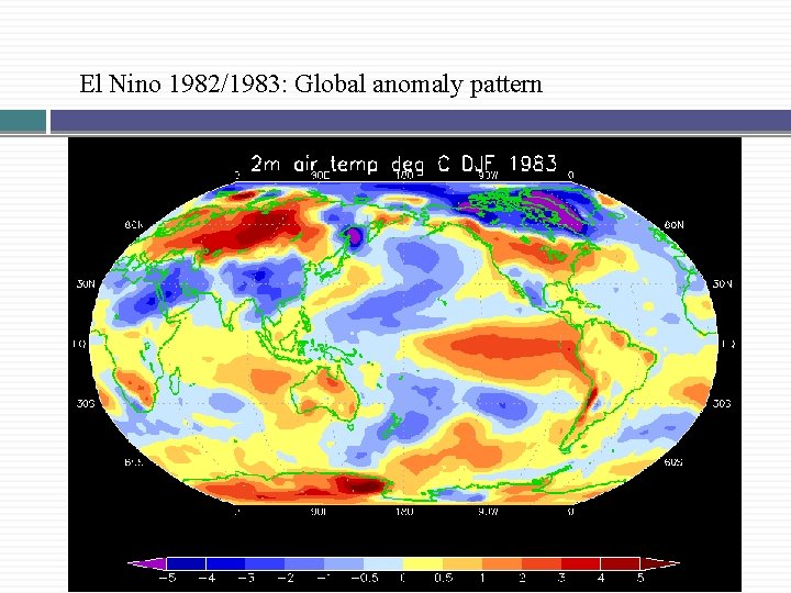 El Nino 1982/1983: Global anomaly pattern 