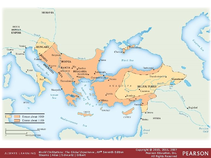 Map 10. 2 The Byzantine Empire, 1000– 1100 The Byzantine empire went from a Map 10. 2 The Byzantine Empire, 1000– 1100 The Byzantine empire went from a