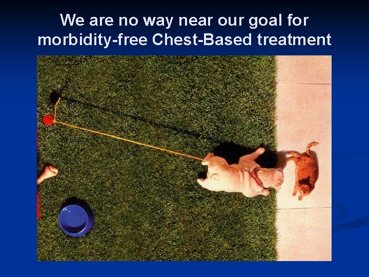 We are no way near our goal for morbidity-free Chest-Based treatment 