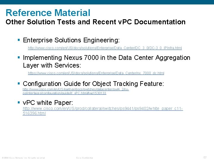 Reference Material Other Solution Tests and Recent v. PC Documentation § Enterprise Solutions Engineering: