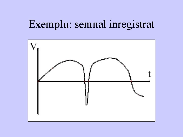 Exemplu: semnal inregistrat 