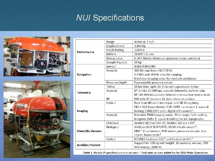 NUI Specifications 