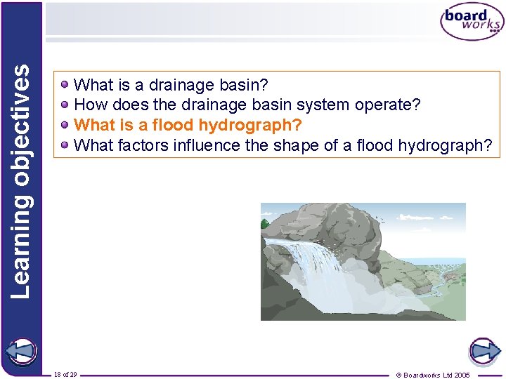 Learning objectives What is a drainage basin? How does the drainage basin system operate?