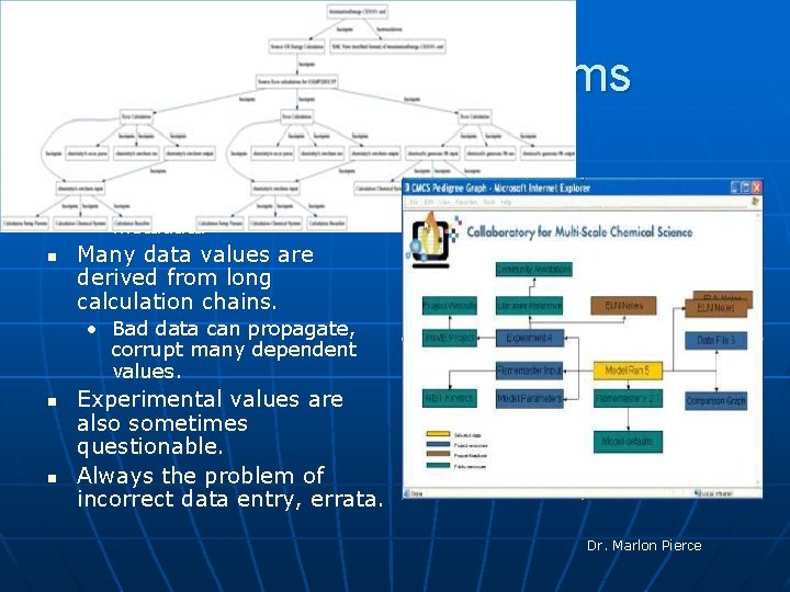 CMCS Data Problems n Users need to intelligently search repositories for data. • Characterize