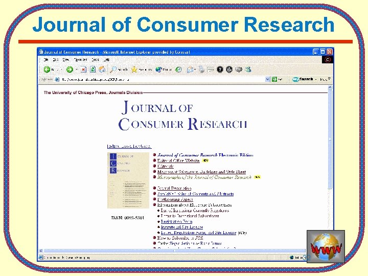 Journal of Consumer Research 32 