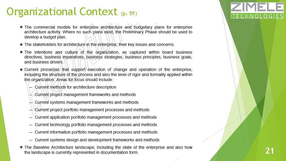 Organizational Context (p. 59) 21 