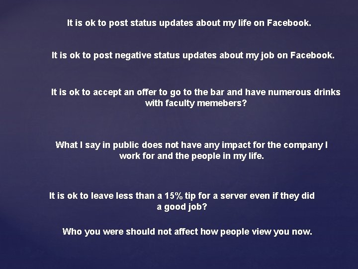 The Social Barometer Activity The Social Barometer I