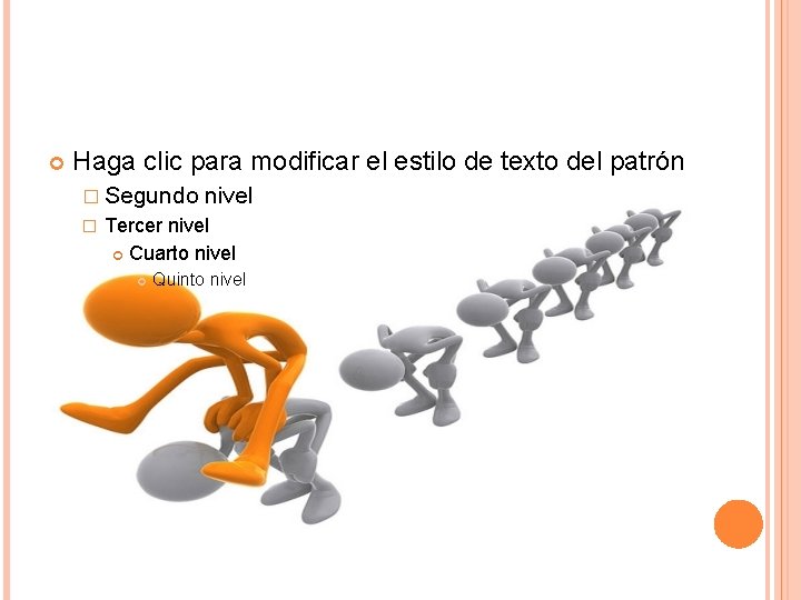  Haga clic para modificar el estilo de texto del patrón � Segundo nivel