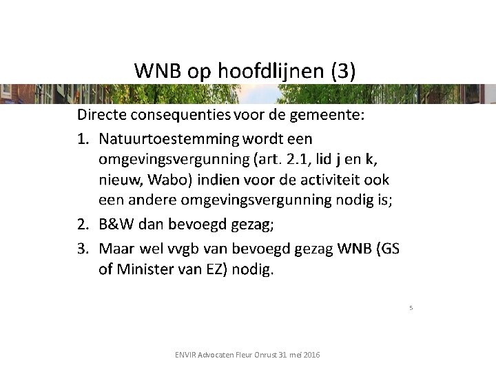 ENVIR Advocaten Fleur Onrust 31 mei 2016 