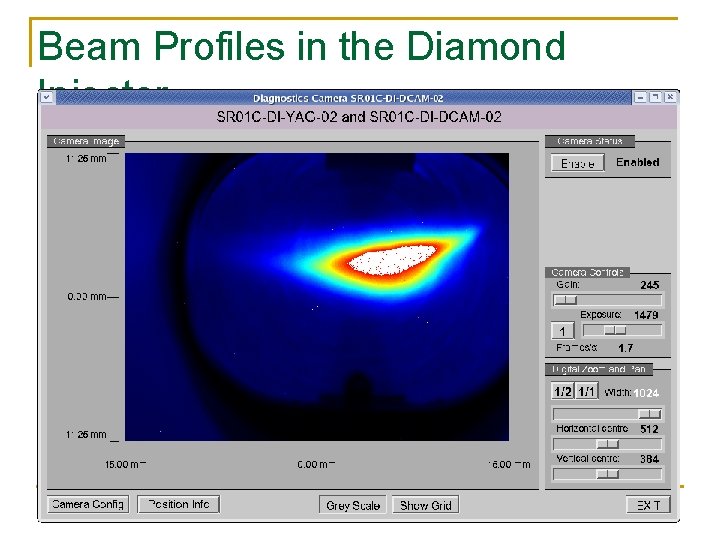 Beam Profiles in the Diamond Injector 