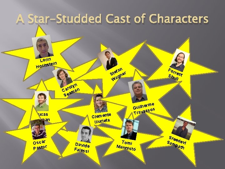 A Star-Studded Cast of Characters Lorin tein Hochs fan r e t S gne